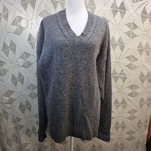Gap size XL 100% wool Shetland sweater. Dark Grey